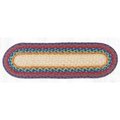 Capitol Importing Co 27 x 8.25 in. Jute Oval Stair Tread - Rainbow 19-400